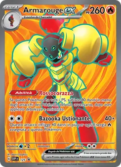 Carta Armarouge-ex dell'espansione SVP Black Star Promos, numero 125/225