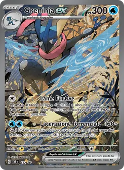 Carta Greninja-ex dell'espansione SVP Black Star Promos, numero 132/225