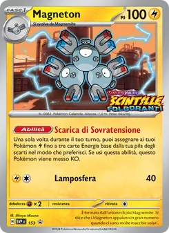Carta Magneton dell'espansione SVP Black Star Promos, numero 153/225