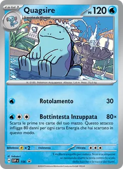 Carta Quagsire dell'espansione SVP Black Star Promos, numero 156/225
