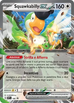 Carta Squawkabilly-ex dell'espansione SVP Black Star Promos, numero 160/225