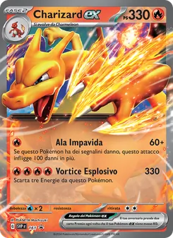Carta Charizard-ex dell'espansione SVP Black Star Promos, numero 161/225