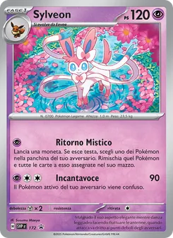 Carta Sylveon dell'espansione SVP Black Star Promos, numero 172/225