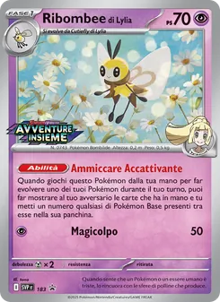 Carta Ribombee di Lylia dell'espansione SVP Black Star Promos, numero 183/225