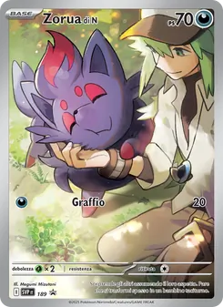 Carta Zorua di N dell'espansione SVP Black Star Promos, numero 189/225