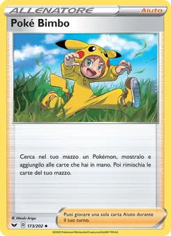 Carta Poké Bimba dell'espansione Spada e Scudo, numero 173/202