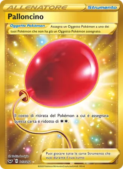 Carta Palloncino dell'espansione Spada e Scudo, numero 213/202