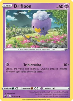 Carta Drifloon dell'espansione Lucentezza Siderale, numero 063/189