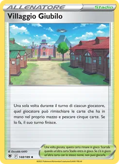Carta Villaggio Giubilo dell'espansione Lucentezza Siderale, numero 148/189