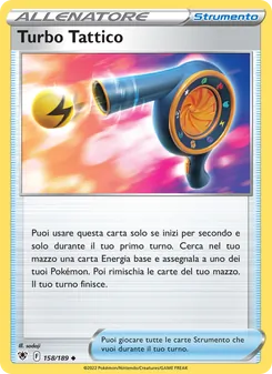 Carta Turbo Tattico dell'espansione Lucentezza Siderale, numero 158/189