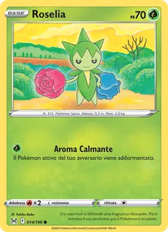 Carta Roselia dell'espansione Origine Perduta, numero 014/196