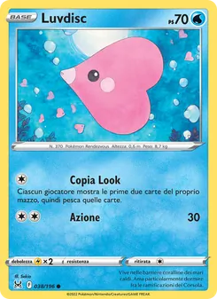Carta Luvdisc dell'espansione Origine Perduta, numero 038/196
