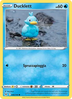Carta Ducklett dell'espansione Origine Perduta, numero 046/196