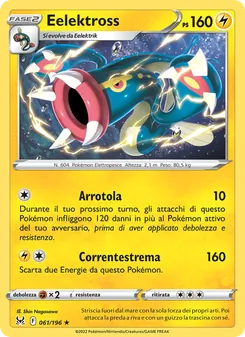 Carta Eelektross dell'espansione Origine Perduta, numero 061/196