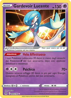 Carta Gardevoir Lucente dell'espansione Origine Perduta, numero 069/196