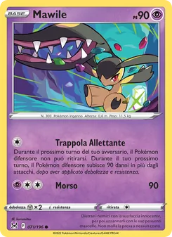Carta Mawile dell'espansione Origine Perduta, numero 071/196