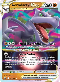 Carta Aerodactyl V ASTRO dell'espansione Origine Perduta, numero 093/196
