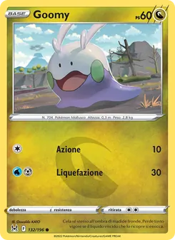Carta Goomy dell'espansione Origine Perduta, numero 132/196