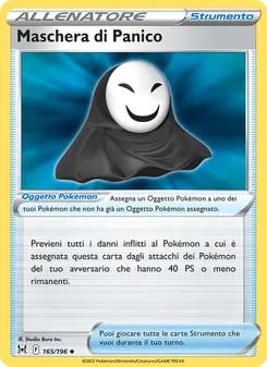 Carta Maschera di Panico dell'espansione Origine Perduta, numero 165/196