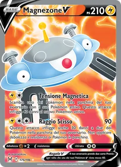 Carta Magnezone V dell'espansione Origine Perduta, numero 175/196
