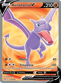 Carta Aerodactyl V dell'espansione Origine Perduta, numero 179/196