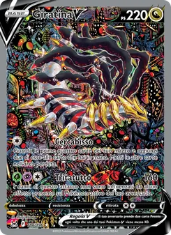 Carta Giratina V dell'espansione Origine Perduta, numero 186/196