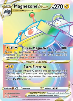 Carta Magnezone V ASTRO dell'espansione Origine Perduta, numero 198/196