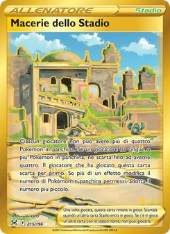 Carta Macerie dello Stadio dell'espansione Origine Perduta, numero 215/196