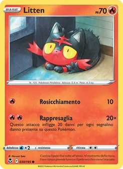 Carta Litten dell'espansione Tempesta Argentata, numero 030/195