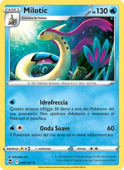 Carta Milotic dell'espansione Tempesta Argentata, numero 040/195