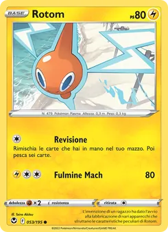 Carta Rotom dell'espansione Tempesta Argentata, numero 053/195