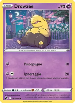 Carta Drowzee dell'espansione Tempesta Argentata, numero 060/195