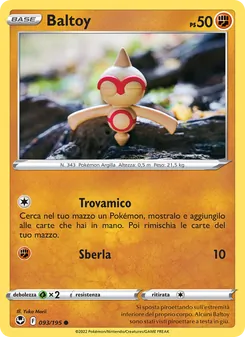 Carta Baltoy dell'espansione Tempesta Argentata, numero 093/195