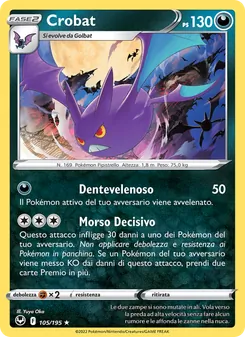 Carta Crobat dell'espansione Tempesta Argentata, numero 105/195