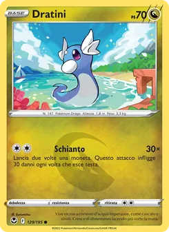 Carta Dratini dell'espansione Tempesta Argentata, numero 129/195