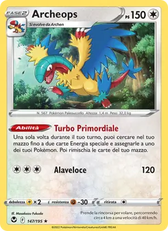 Carta Archeops dell'espansione Tempesta Argentata, numero 147/195