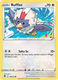 Carta Rufflet dell'espansione Tempesta Argentata, numero 148/195