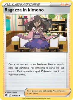 Carta Ragazza in kimono dell'espansione Tempesta Argentata, numero 157/195