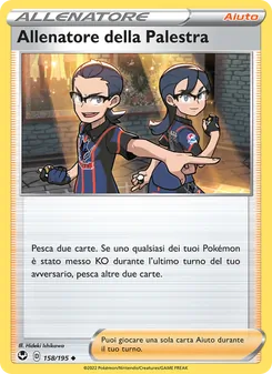 Carta Allenatore della Palestra dell'espansione Tempesta Argentata, numero 158/195