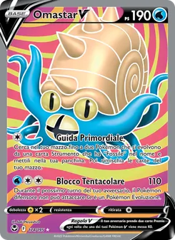 Carta Omastar V dell'espansione Tempesta Argentata, numero 174/195