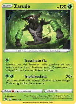 Carta Zarude dell'espansione Zenit Regale, numero 016/159