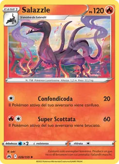 Carta Salazzle dell'espansione Zenit Regale, numero 028/159