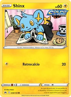 Carta Shinx dell'espansione Zenit Regale, numero 039/159