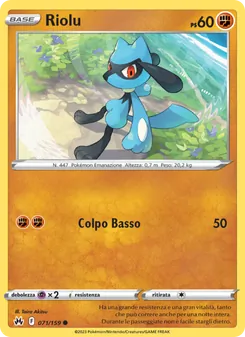 Carta Riolu dell'espansione Zenit Regale, numero 071/159