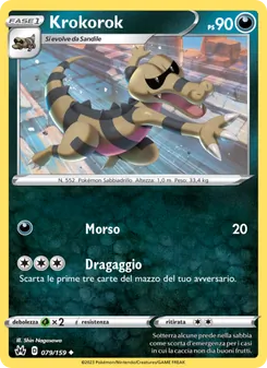 Carta Krokorok dell'espansione Zenit Regale, numero 079/159