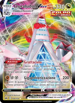 Carta Duraludon VMAX dell'espansione Zenit Regale, numero 104/159