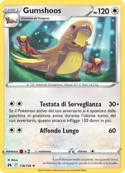 Carta Gumshoos dell'espansione Zenit Regale, numero 118/159