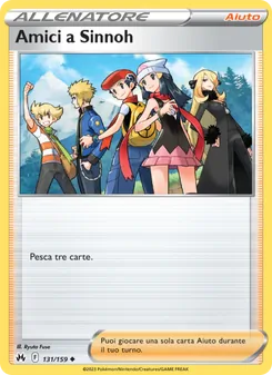 Carta Amici a Sinnoh dell'espansione Zenit Regale, numero 131/159