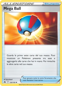 Carta Mega Ball dell'espansione Zenit Regale, numero 132/159