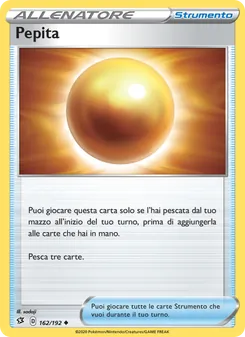 Carta Pepita dell'espansione Fragore Ribelle, numero 162/192
